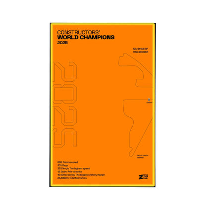 Wall Display Frame for LEGO® McLaren MCL39 F1® Car 42228 | World Champions 2025