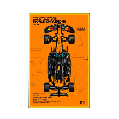 Wall Display Frame for LEGO® McLaren MCL39 F1® Car 42228 | World Champions 2025