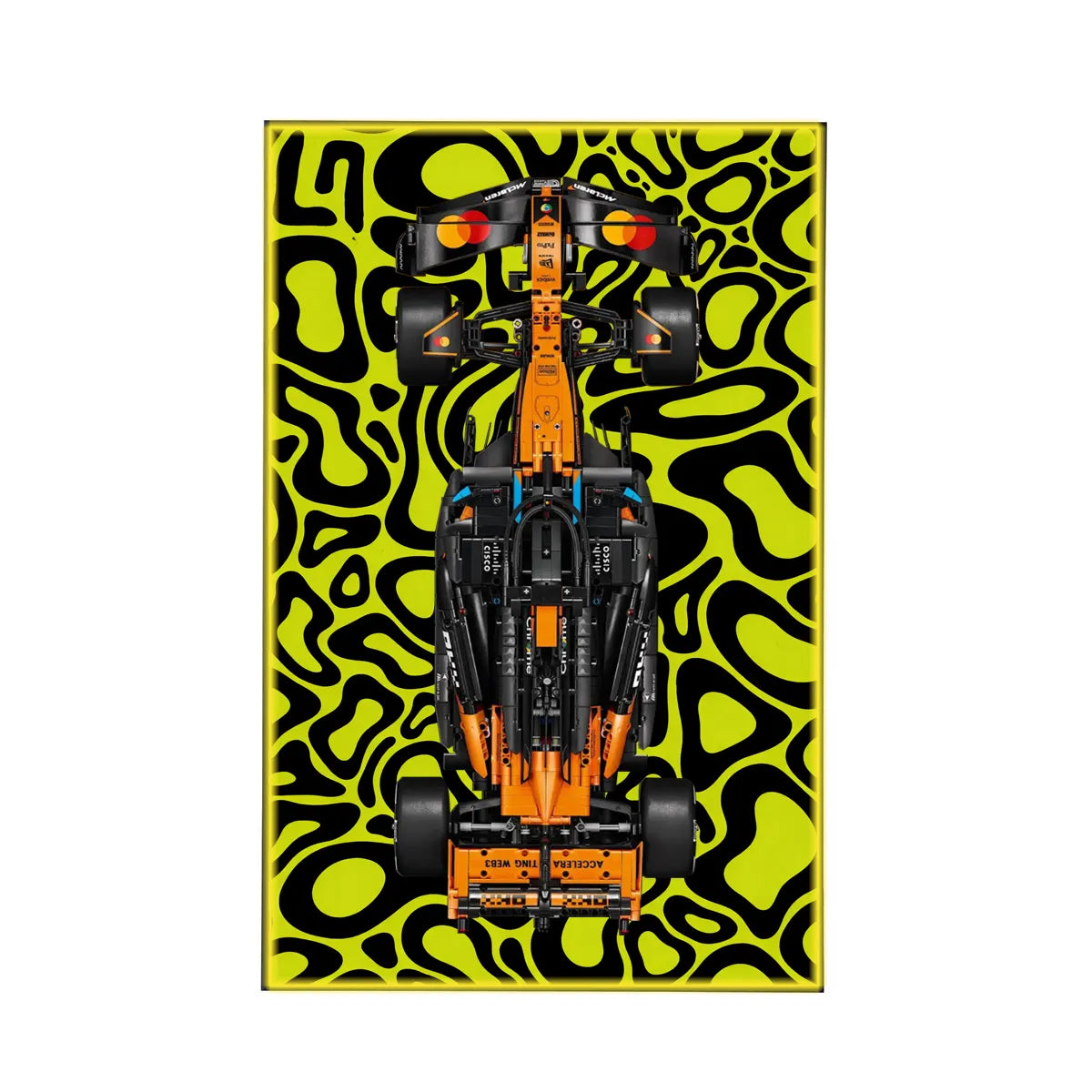 Wall Display Frame Compatible with LEGO® McLaren MCL39 F1® Car 42228 | Style G