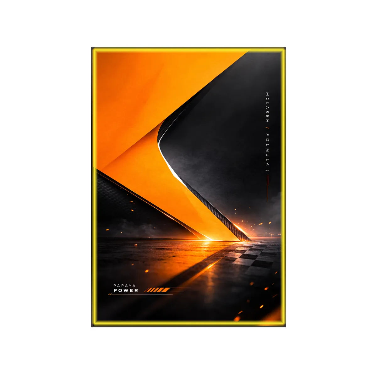 Wall Display Frame Compatible with LEGO® McLaren MCL39 F1® Car 42228 Style C