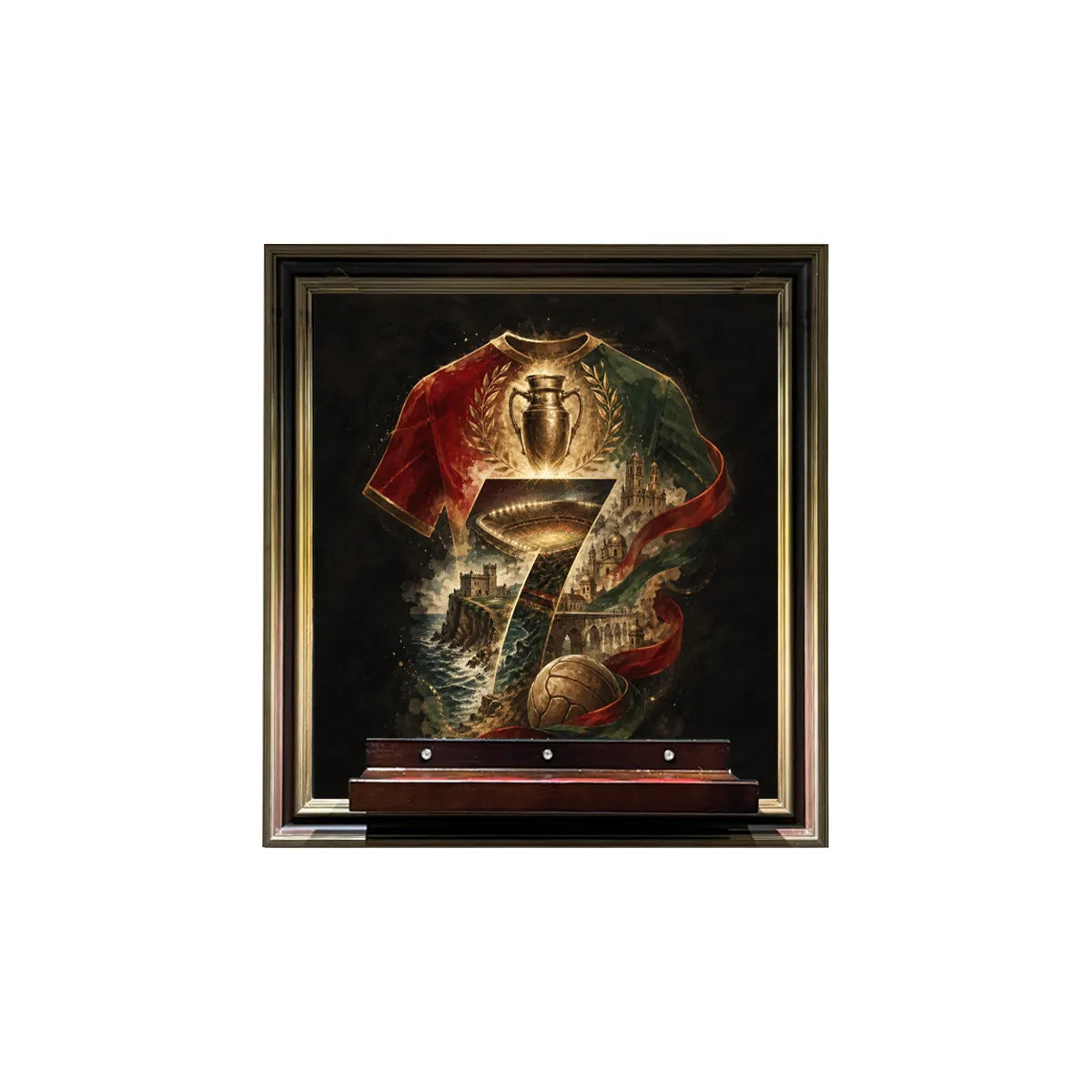 Wall Display Frame for LEGO® Cristiano Ronaldo – Football Legend 43016