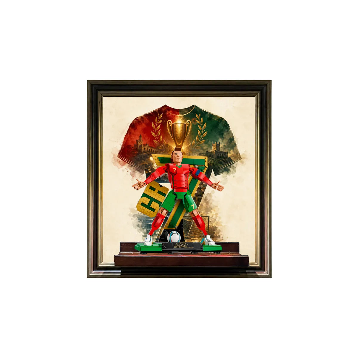 Wall Display Frame for LEGO® Cristiano Ronaldo – Football Legend 43016