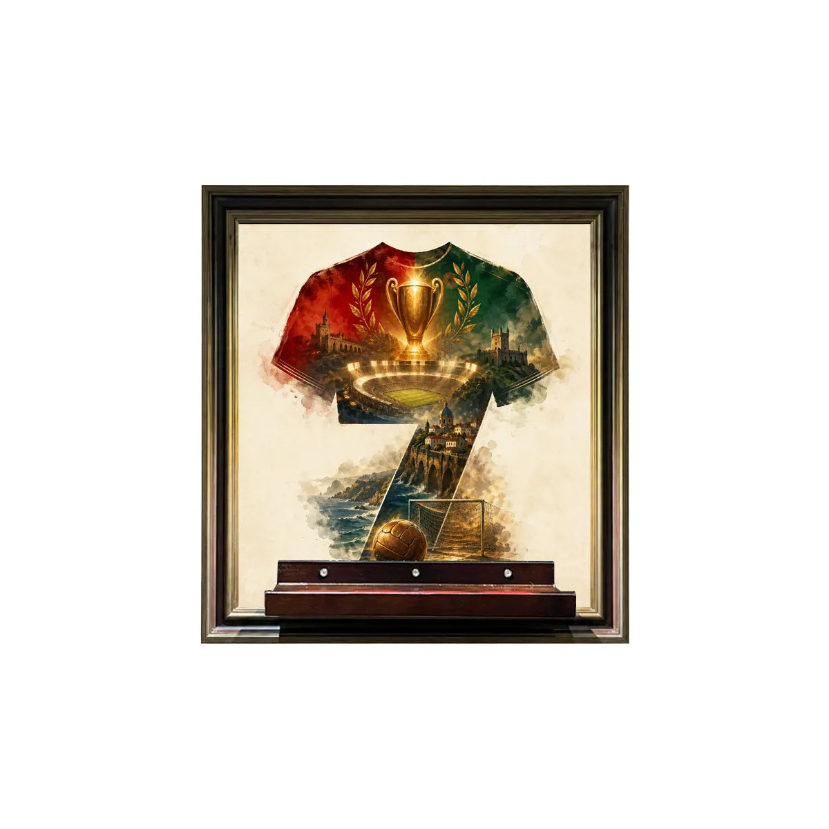 Wall Display Frame for LEGO® Cristiano Ronaldo – Football Legend 43016