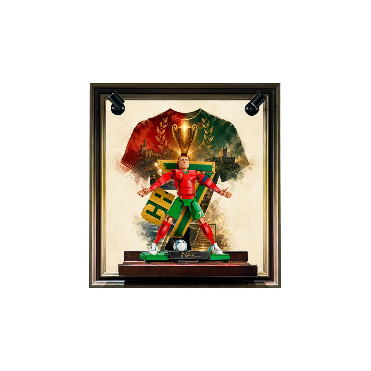 Wall Display Frame for LEGO® Cristiano Ronaldo – Football Legend 43016