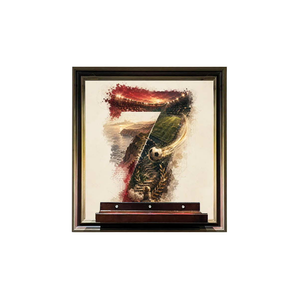 Wall Display Frame for LEGO® Cristiano Ronaldo – Football Legend 43016