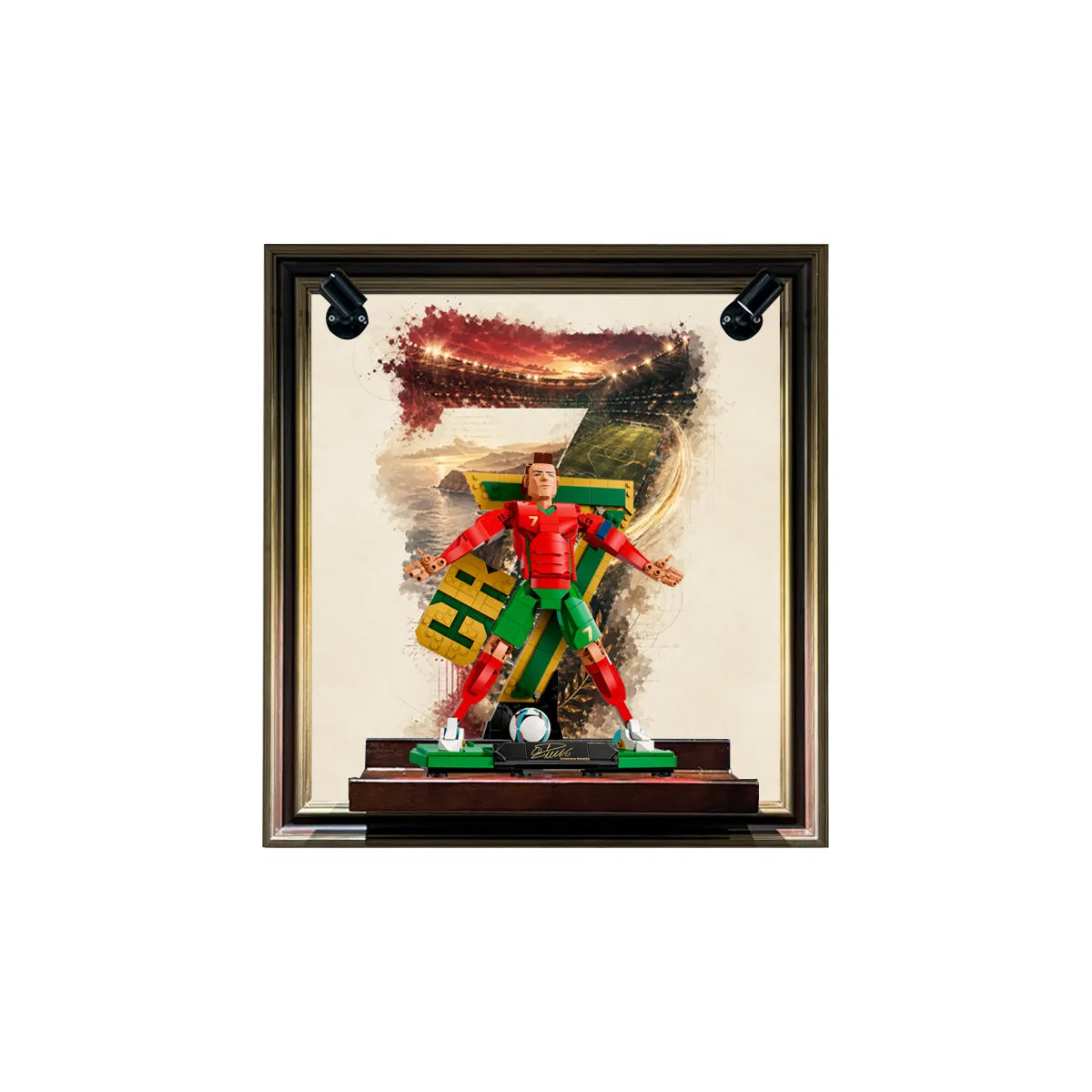 Wall Display Frame for LEGO® Cristiano Ronaldo – Football Legend 43016