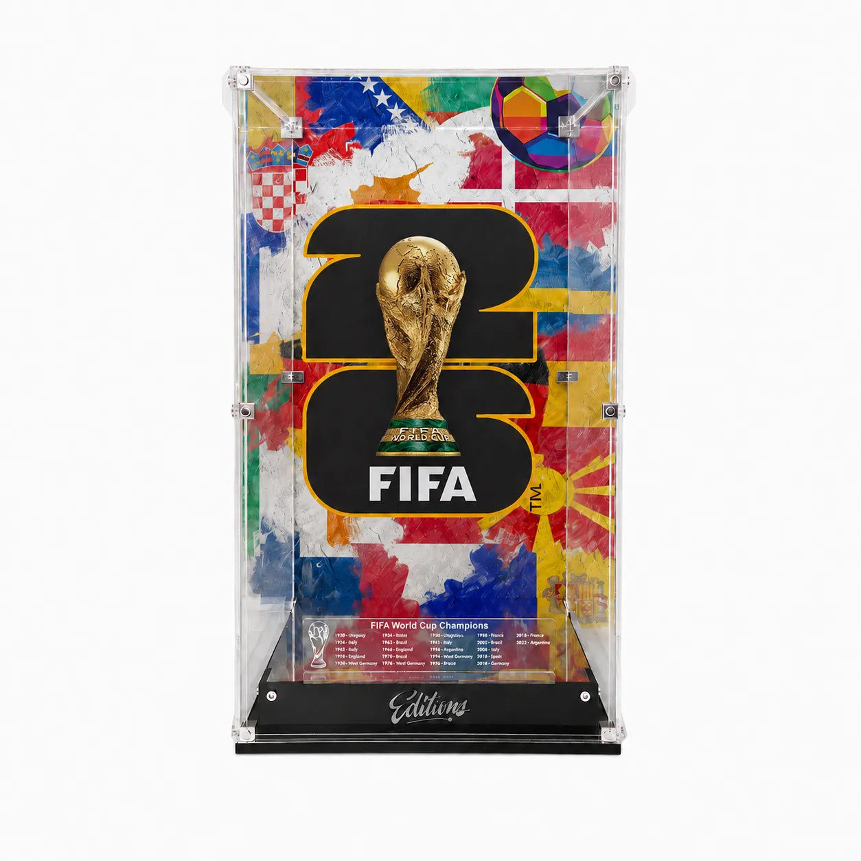 Acrylic Display Case for Lego® Fifa World Cup™ Official Trophy 43020 | Champions Edition