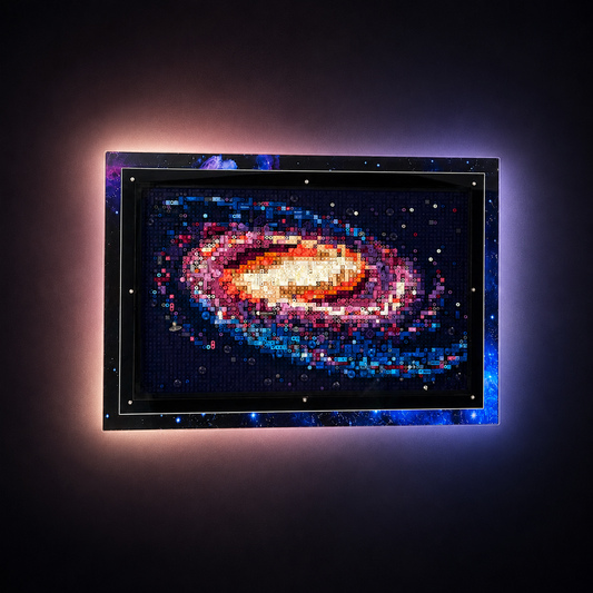 Wall-Mounted Display Case Compatible with LEGO® Art The Milky Way Galaxy Set 31212