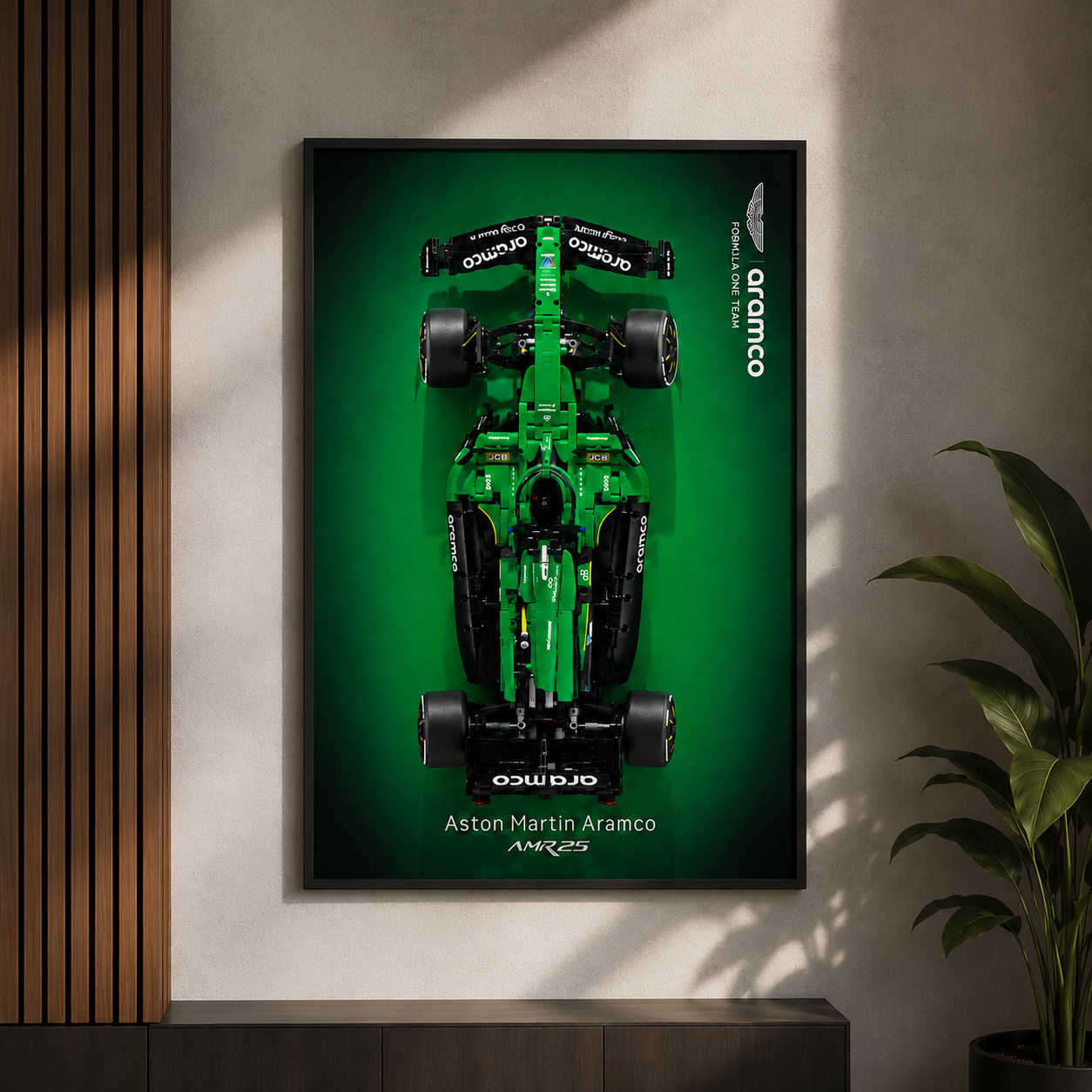 Premium-Wanddisplay kompatibel mit LEGO® Technic™ McLaren F1 42141 Stil D