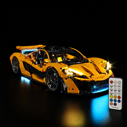 Premium-Wanddisplay kompatibel mit LEGO® Technic™ McLaren F1 42141 Stil D