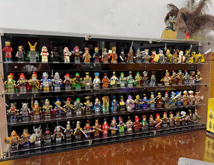 92 LEGO Minifiguren Wandvitrine