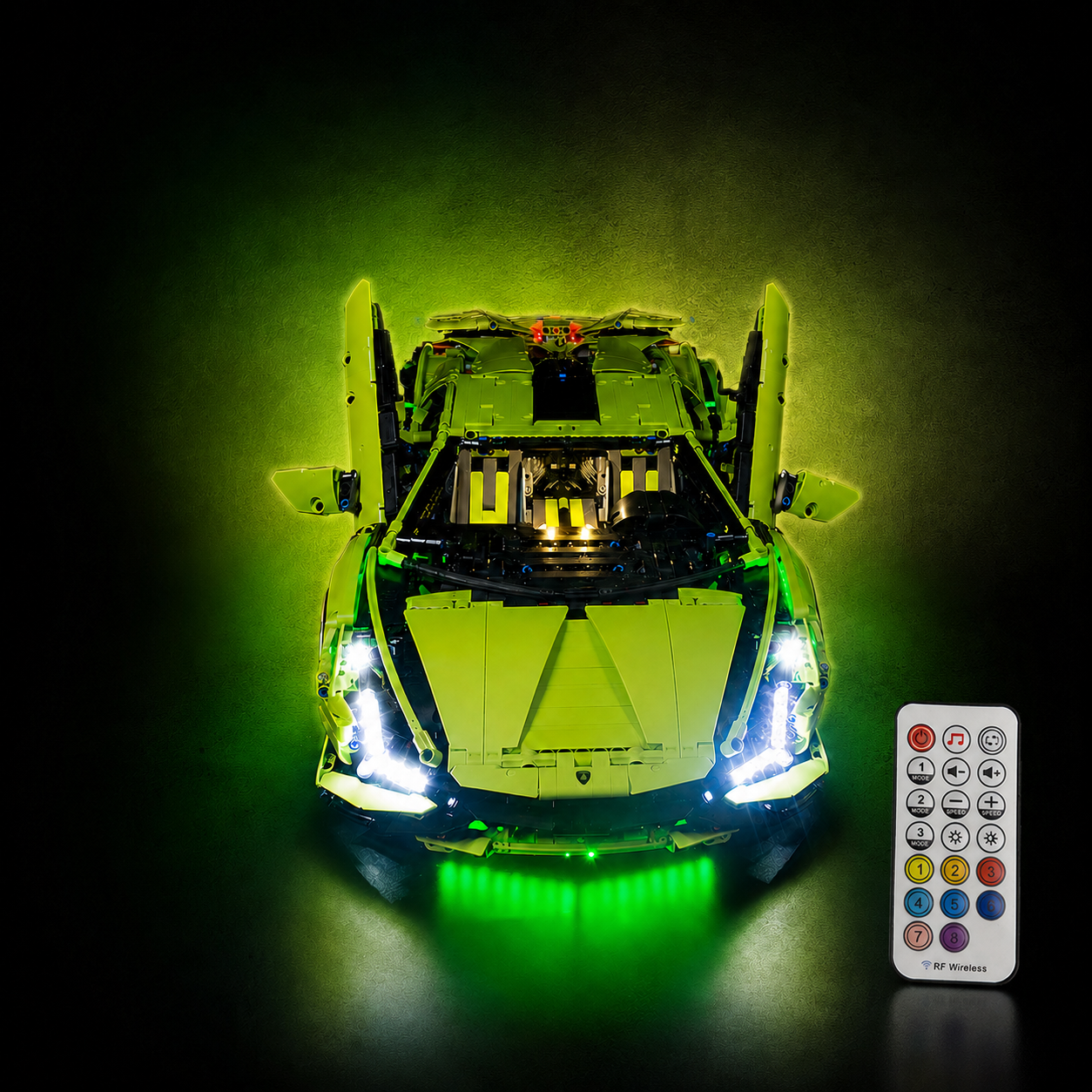 Premium-Wanddisplay kompatibel mit LEGO® Technic™ McLaren F1 42141 Stil D