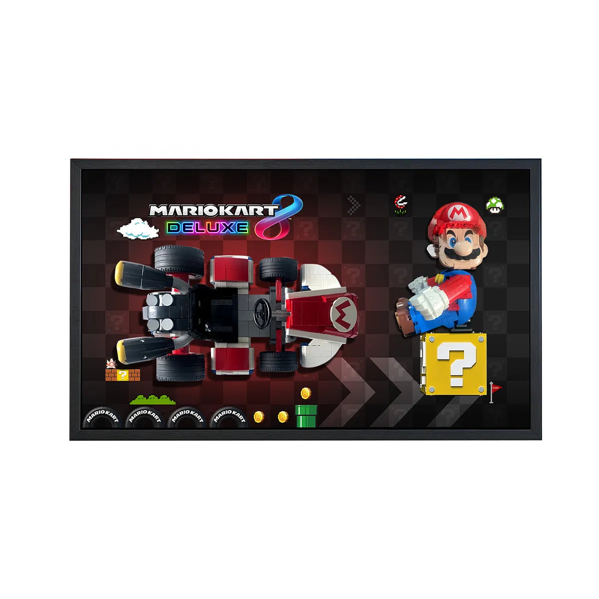 Wall Display Frame for LEGO® Super Mario™ Mario Kart™ – Mario & Standard Kart 72037