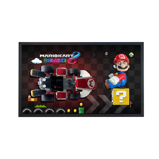 Wall Display Frame for LEGO® Super Mario™ Mario Kart™ – Mario & Standard Kart 72037