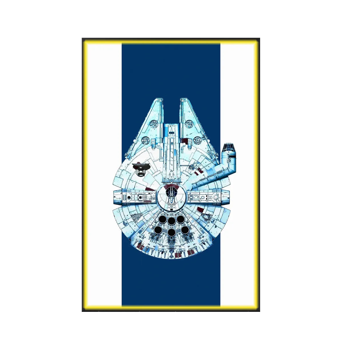 Wall Display Frame for LEGO® Star Wars™ Millennium Falcon 75257 | Cosmic Charm