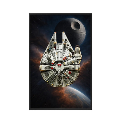 Wall Display Frame for LEGO® Star Wars™ Millennium Falcon 75257 | Cosmic Charm