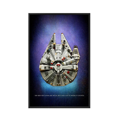 LEGO® 75257 Millennium Falcon™ Wanddisplayrahmen – Star Wars Collector’s Edition