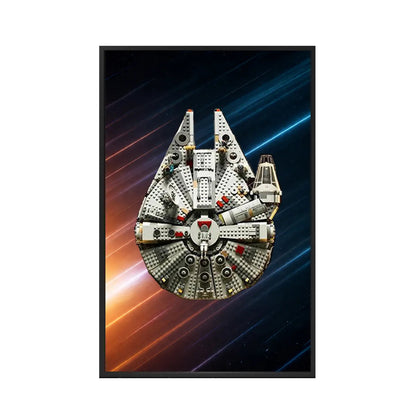 Wall Display Frame for LEGO® Star Wars™ Millennium Falcon 75257 | Cosmic Charm