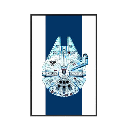 Wall Display Frame for LEGO® Star Wars™ Millennium Falcon 75257 | Cosmic Charm