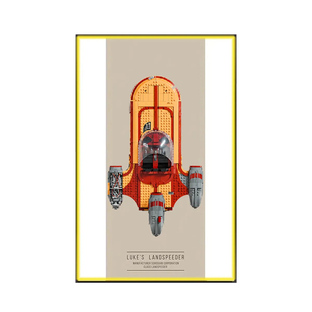 Premium Frame for LEGO® Star Wars Luke Skywalker’s Speeder 75341