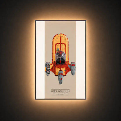 Premium Frame for LEGO® Star Wars Luke Skywalker’s Speeder 75341
