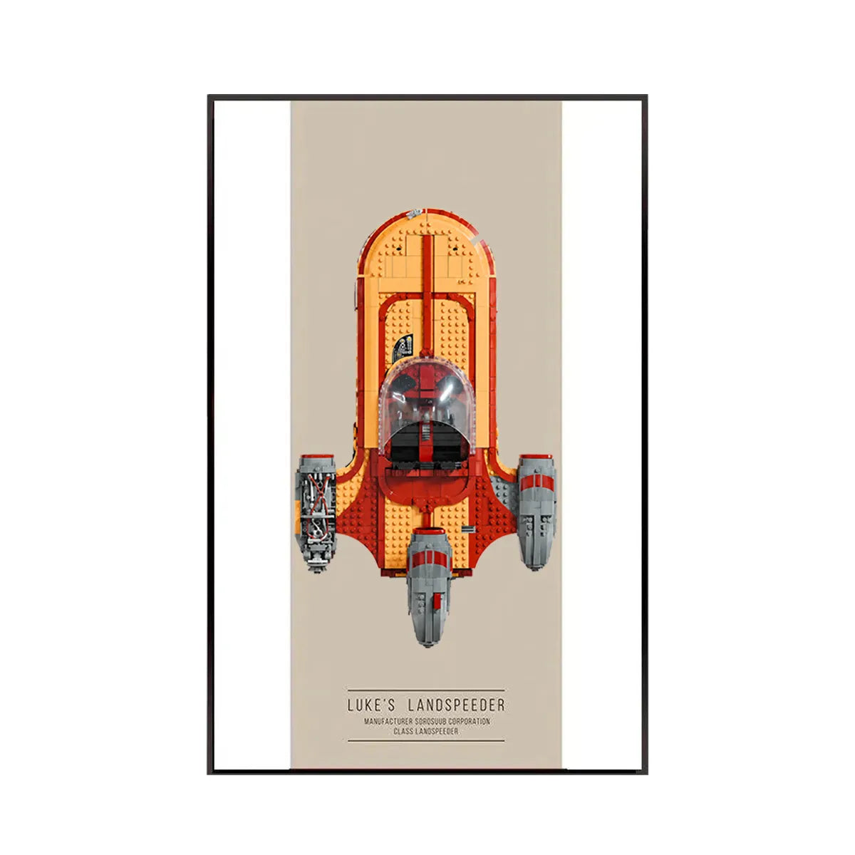 Premium Frame for LEGO® Star Wars Luke Skywalker’s Speeder 75341