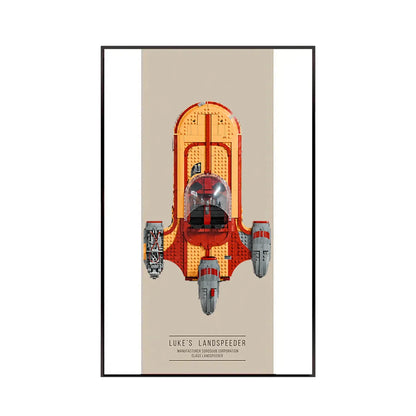 Premium Frame for LEGO® Star Wars Luke Skywalker’s Speeder 75341
