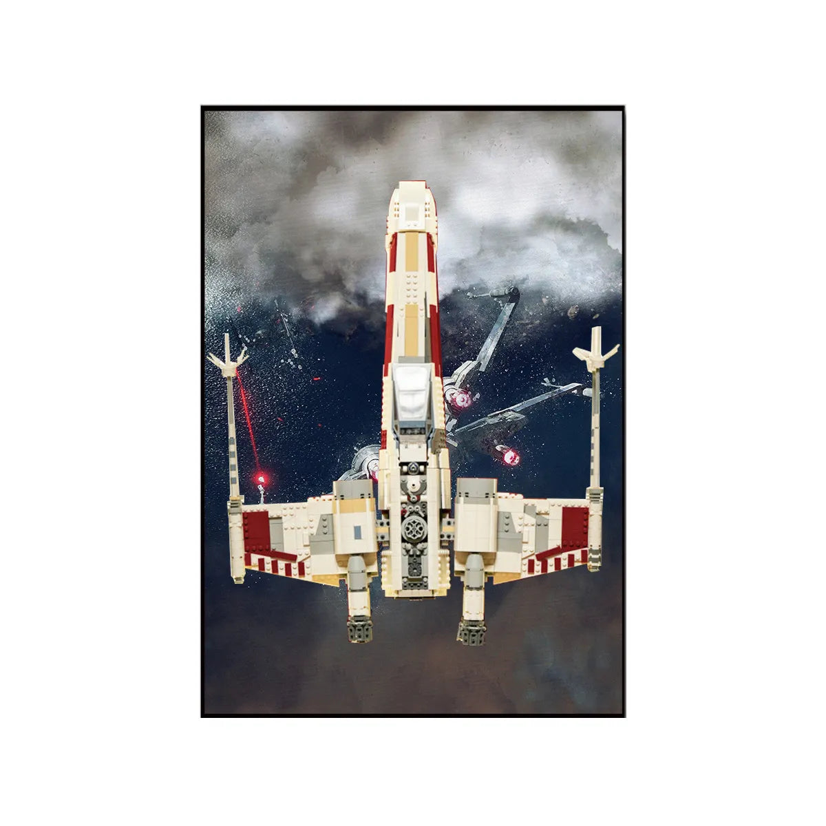 Display-Wandhalterung für LEGO® 75355 Star Wars™ T-65 X-Wing