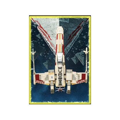 Display-Wandhalterung für LEGO® 75355 Star Wars™ T-65 X-Wing