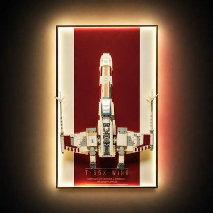 Display-Wandhalterung für LEGO® 75355 Star Wars™ T-65 X-Wing