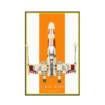 Display-Wandhalterung für LEGO® 75355 Star Wars™ T-65 X-Wing
