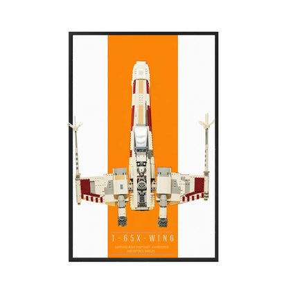 Display-Wandhalterung für LEGO® 75355 Star Wars™ T-65 X-Wing
