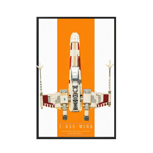 Display-Wandhalterung für LEGO® 75355 Star Wars™ T-65 X-Wing