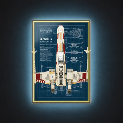 Display-Wandhalterung für LEGO® 75355 Star Wars™ T-65 X-Wing