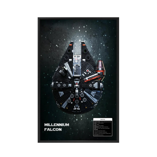 Wanddisplayrahmen für Lego® 75389 Millennium Falcon – Star Wars™ Edition