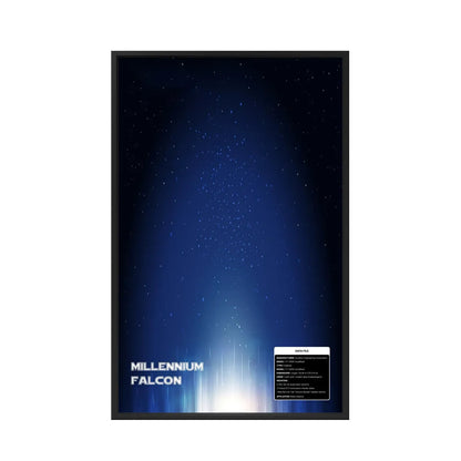 Wanddisplayrahmen für Lego® 75389 Millennium Falcon – Star Wars™ Edition