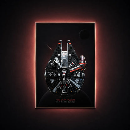 Wanddisplayrahmen für Lego® 75389 Millennium Falcon – Star Wars™ Edition