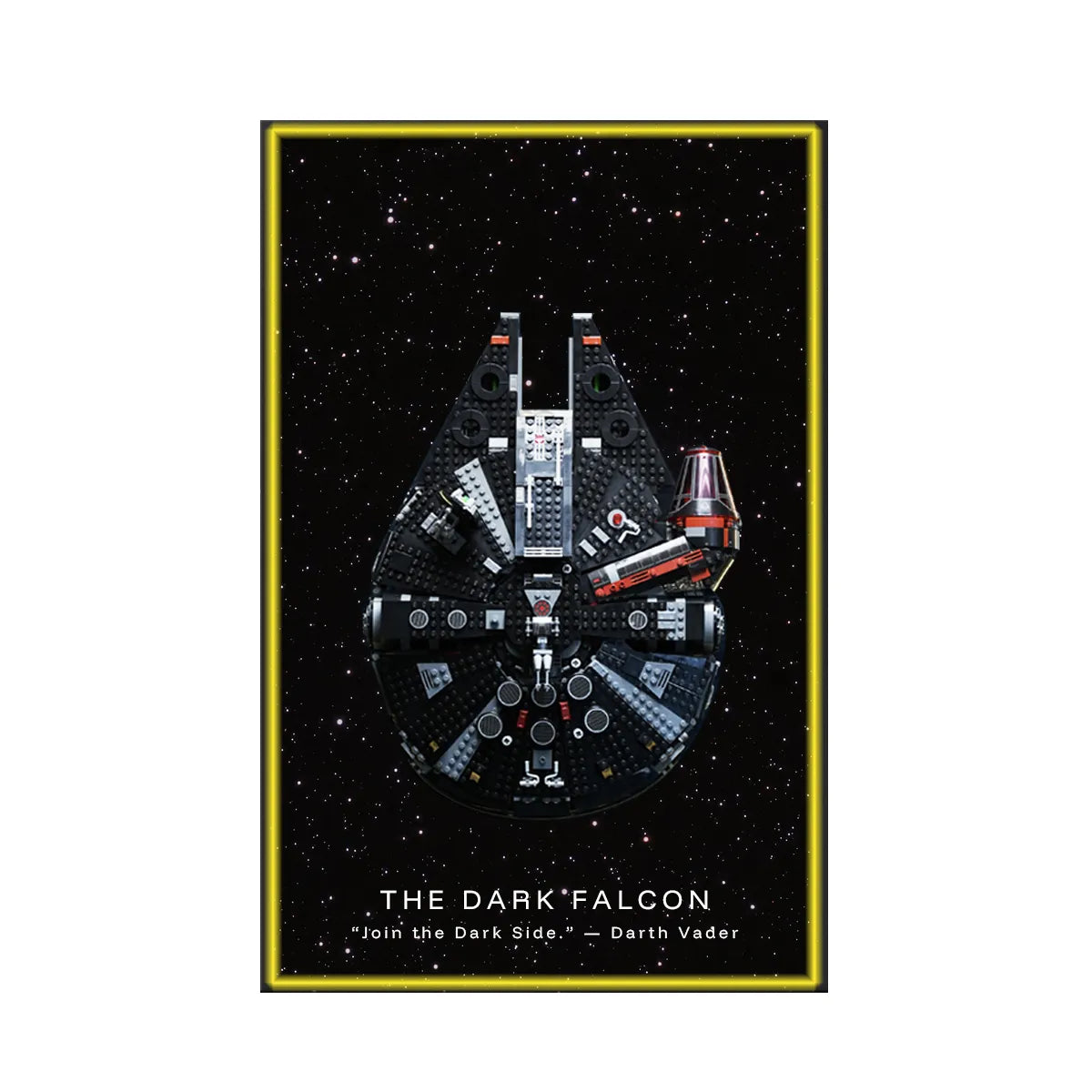 Wanddisplayrahmen für Lego® 75389 Millennium Falcon – Star Wars™ Edition