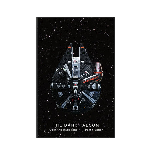 Wanddisplayrahmen für Lego® 75389 Millennium Falcon – Star Wars™ Edition