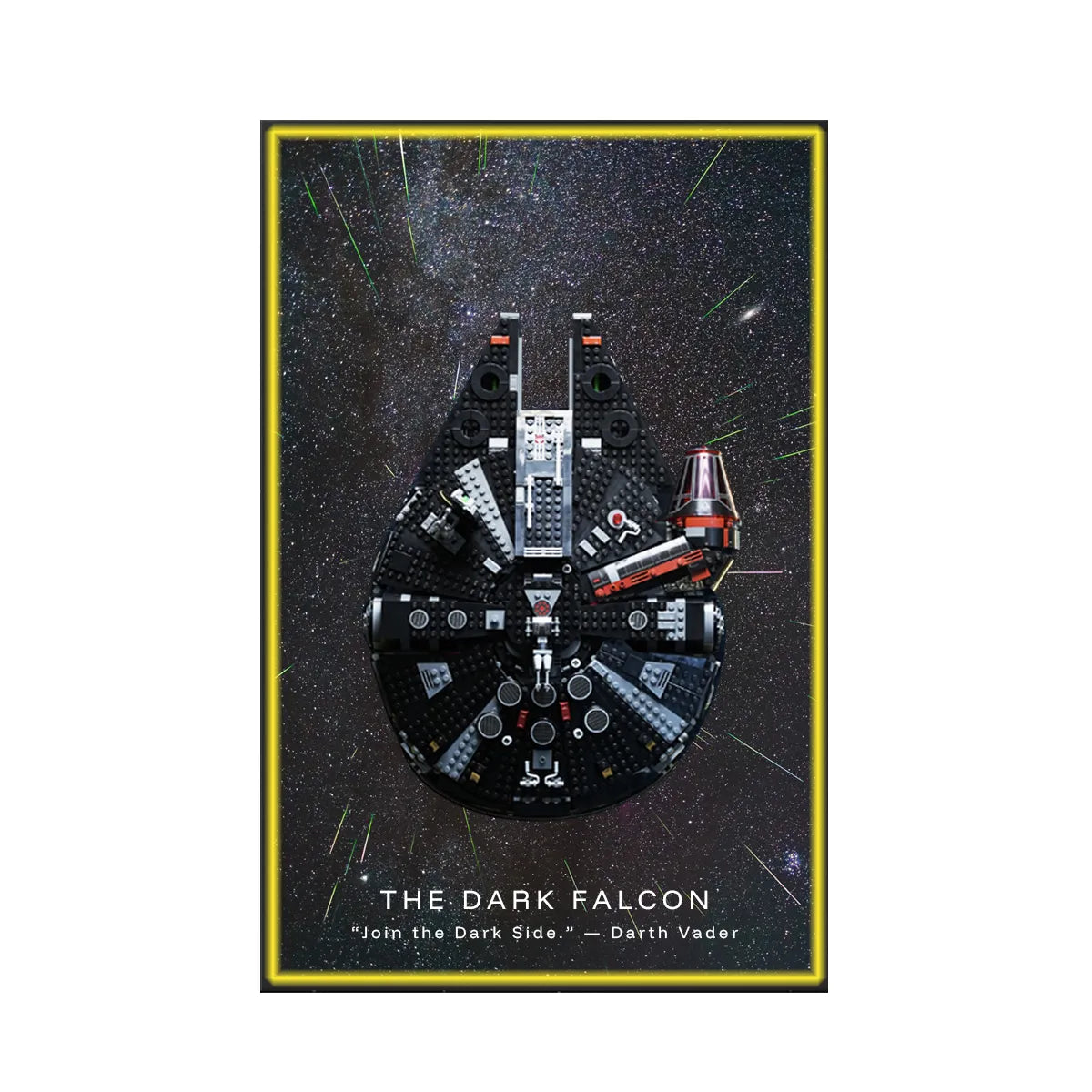 Wanddisplayrahmen für Lego® 75389 Millennium Falcon – Star Wars™ Edition