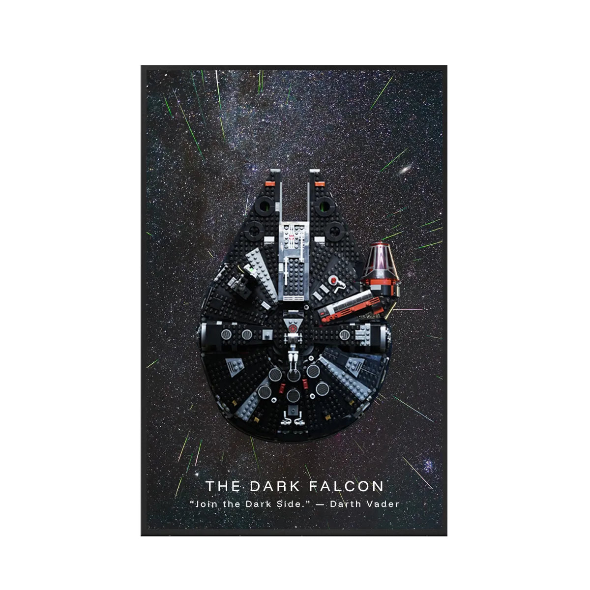 Wanddisplayrahmen für Lego® 75389 Millennium Falcon – Star Wars™ Edition