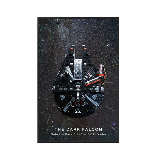Wanddisplayrahmen für Lego® 75389 Millennium Falcon – Star Wars™ Edition