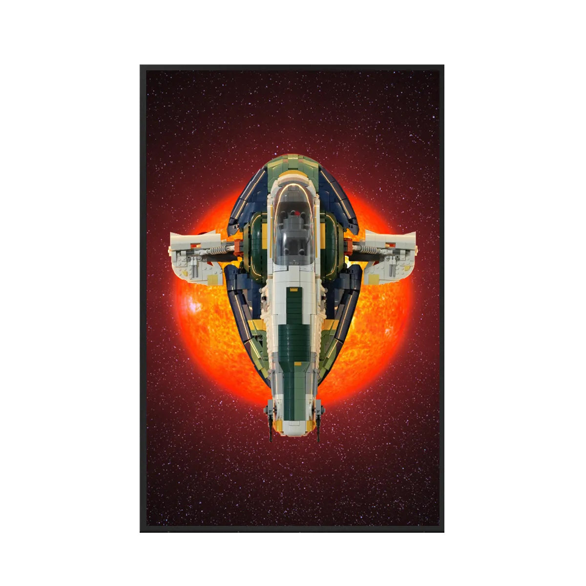 Display-Wandhalterung für LEGO® 75355 Star Wars™ T-65 X-Wing