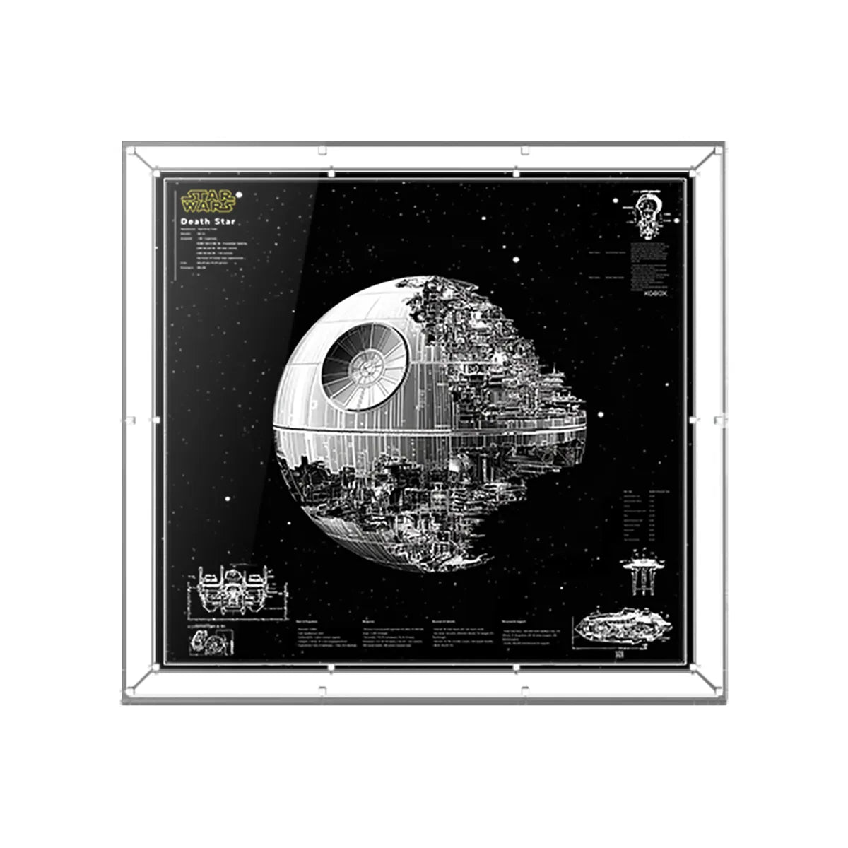 Acryl-Vitrine kompatibel mit LEGO® Star Wars™ Todesstern™ 75419 