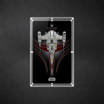Wall Display Case for LEGO® Star Wars™ The Mandalorian's N-1 Starfighter™ 75442