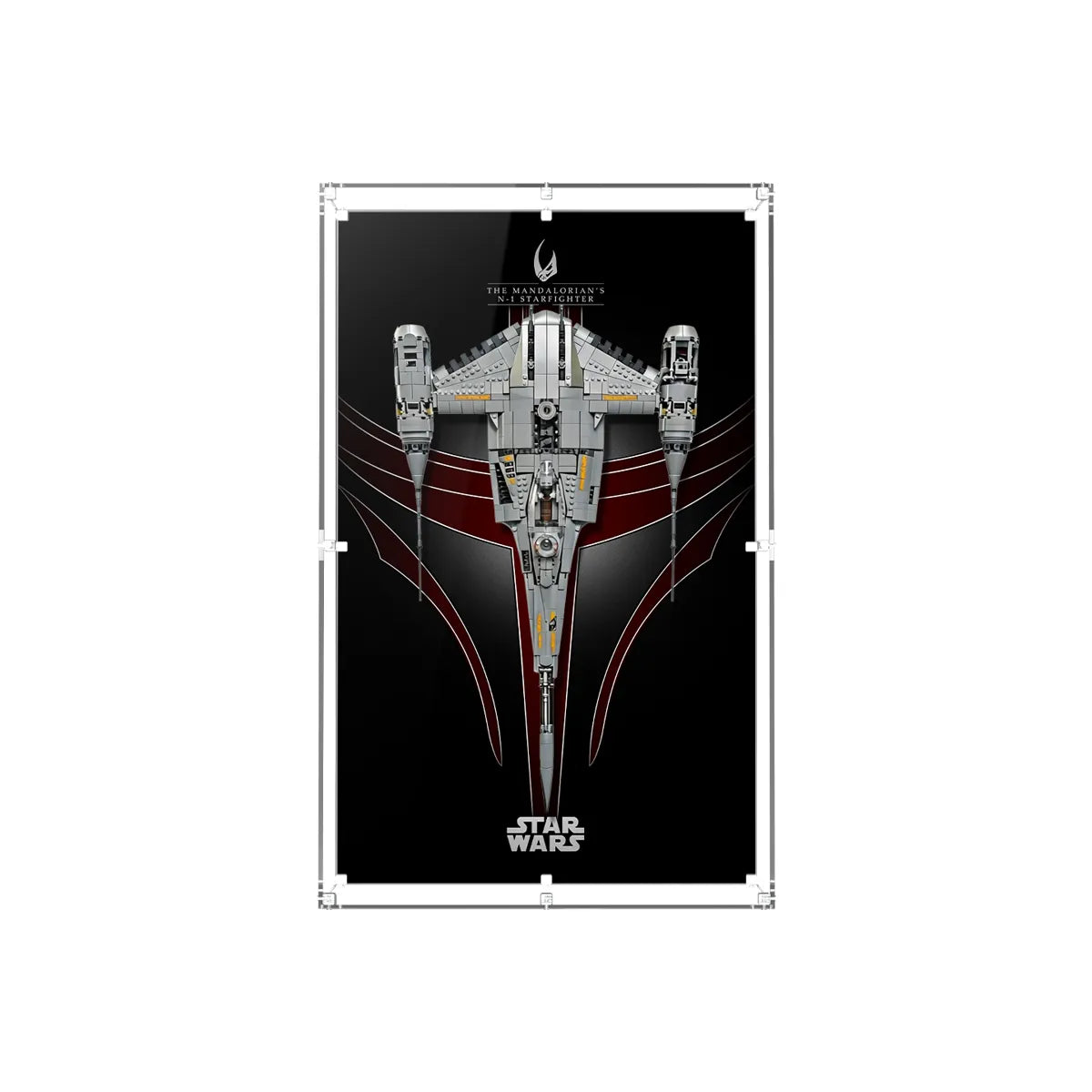 Wall Display Case for LEGO® Star Wars™ The Mandalorian's N-1 Starfighter™ 75442
