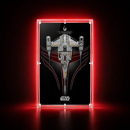 Wall Display Case for LEGO® Star Wars™ The Mandalorian's N-1 Starfighter™ 75442