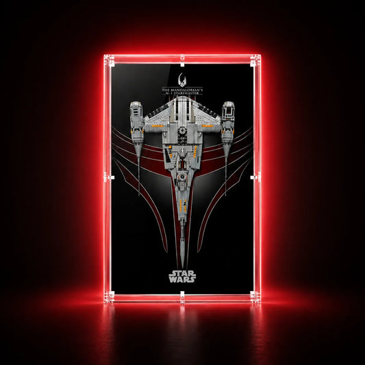 Wall Display Case for LEGO® Star Wars™ The Mandalorian's N-1 Starfighter™ 75442