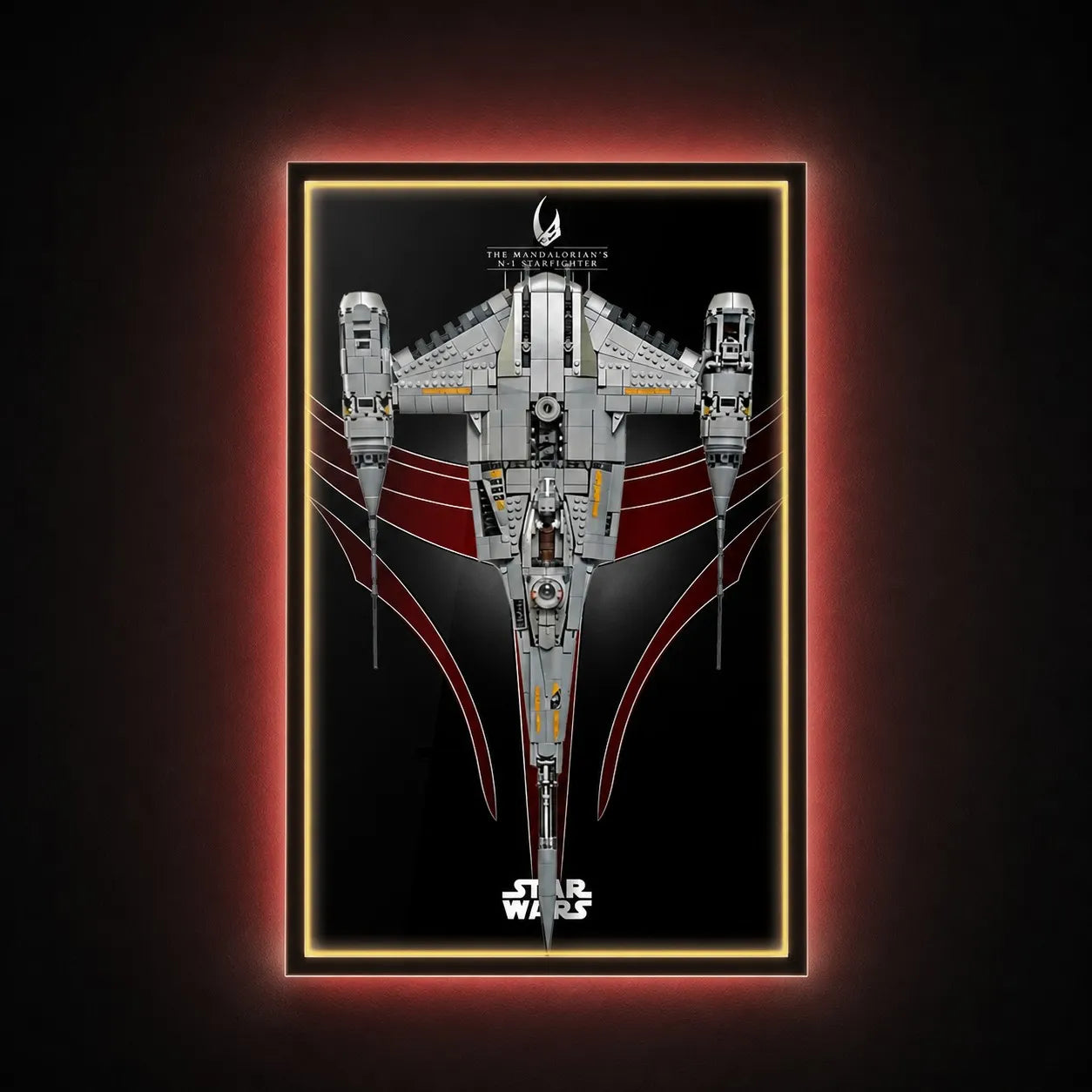 Wall Display Frame for LEGO® Star Wars™ The Mandalorian's N-1 Starfighter™ 75442
