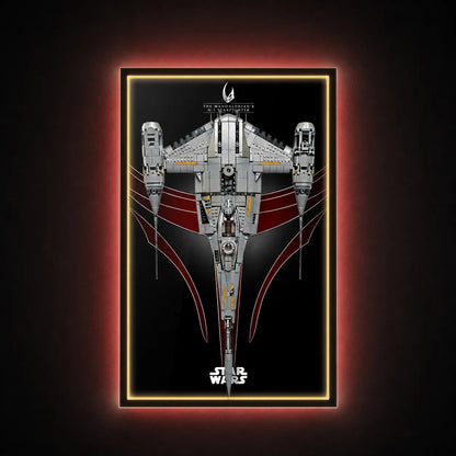 Wall Display Frame for LEGO® Star Wars™ The Mandalorian's N-1 Starfighter™ 75442